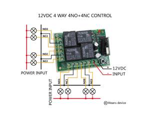 relay 12v control 4chanal 